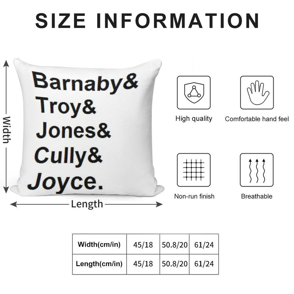 Midsomer Murders - Helvetica List Soft Ultra-Soft Texture Throw Pillow