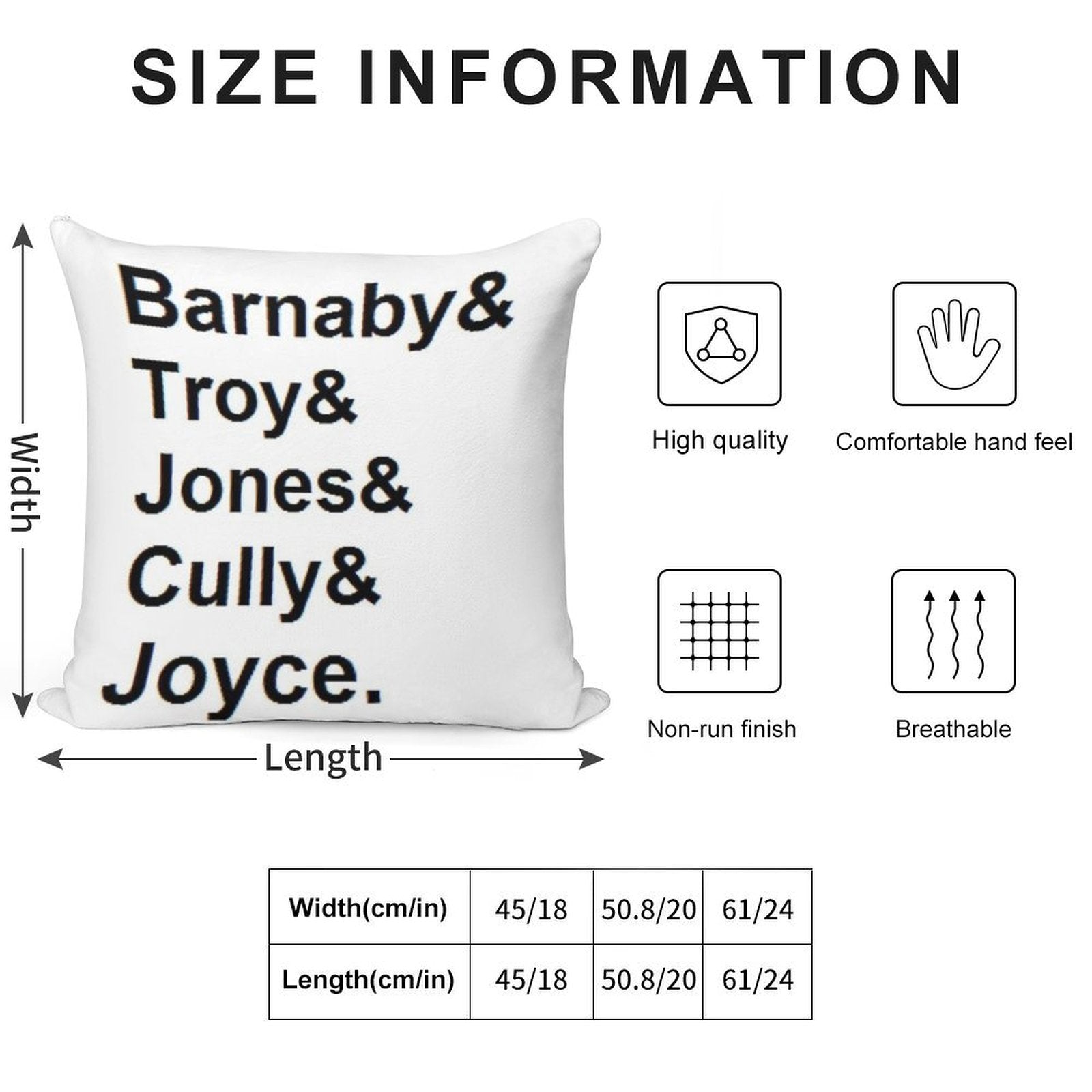 Midsomer Murders - Helvetica List Soft Ultra-Soft Texture Throw Pillow
