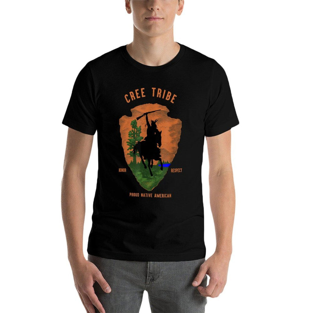 Cree Tribe Native American Indian Vintage Arrow Retro  Breathable T-Shirt