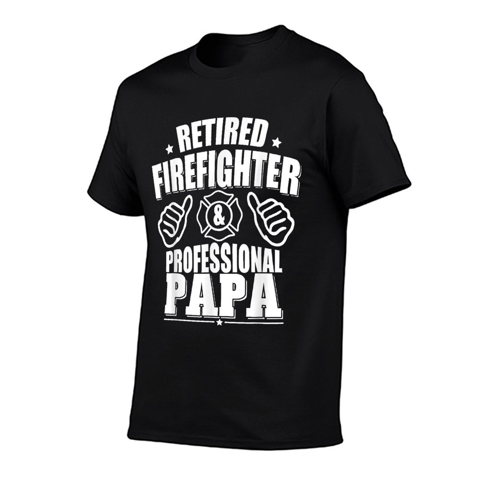 Retired Firefighter & Papa Retirement Gift  Breathable T-Shirt