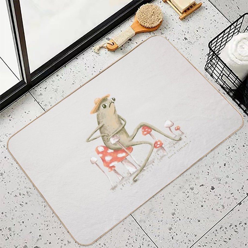 Awkward Toad  Anti-Trip Bath Mat