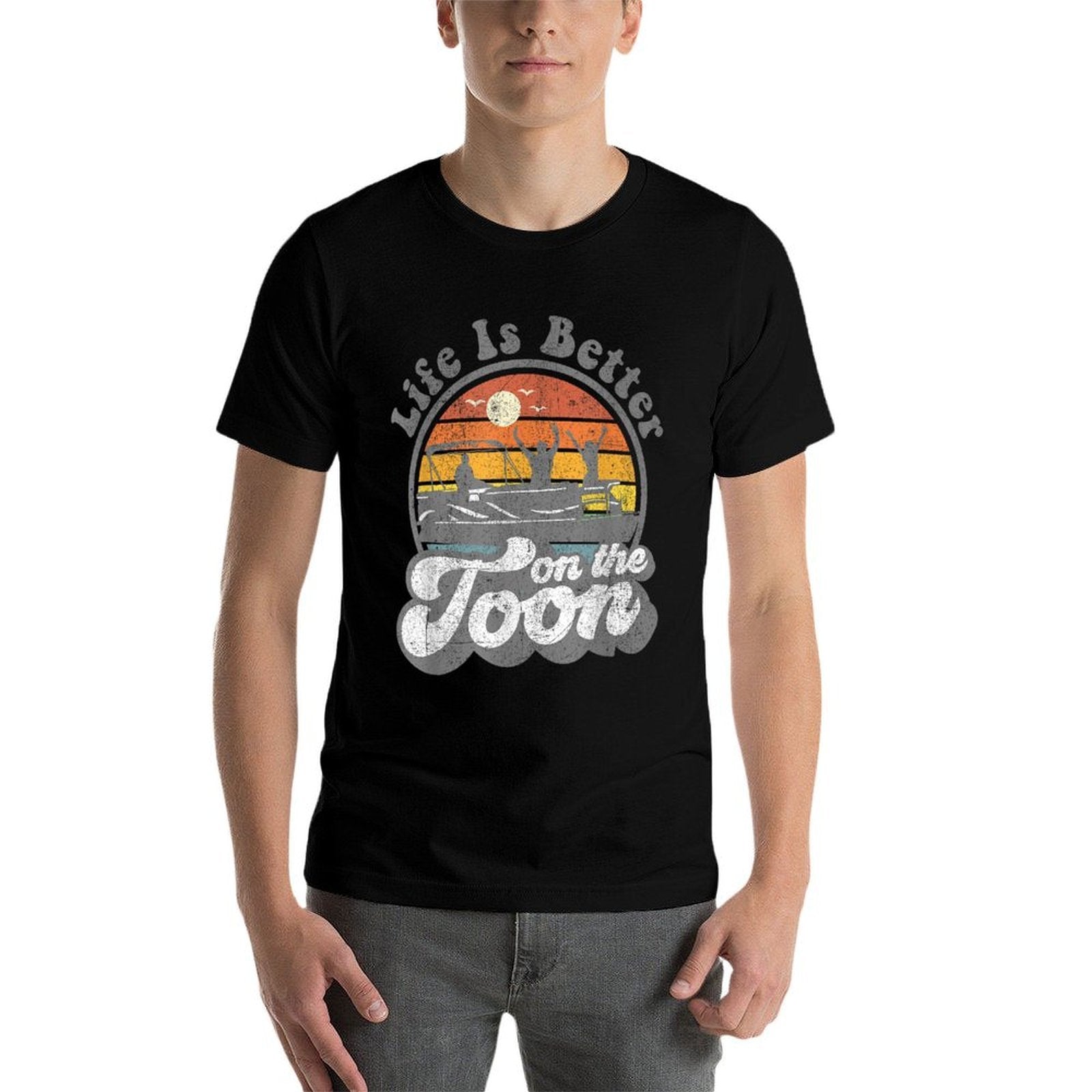 Life Is Better On The Toon Funny Pontoon Boat Boating Gift  Soft T-Shirt