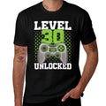 Level 30 Unlocked Gaming 30 Years Old Gamer 30th Birthday  Vintage-inspired T-Shirt
