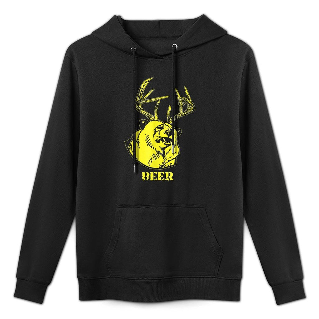 Funny Bear Plus Deer Equals Beer Deer Hunting USA Hunter Versatile Streetwear Hoodie