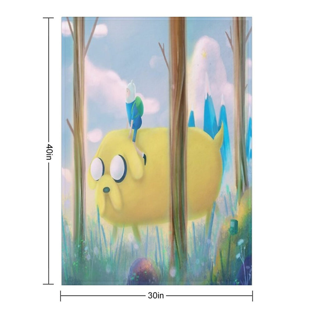 Finn And Jake Adventure All-season Throw Blanket