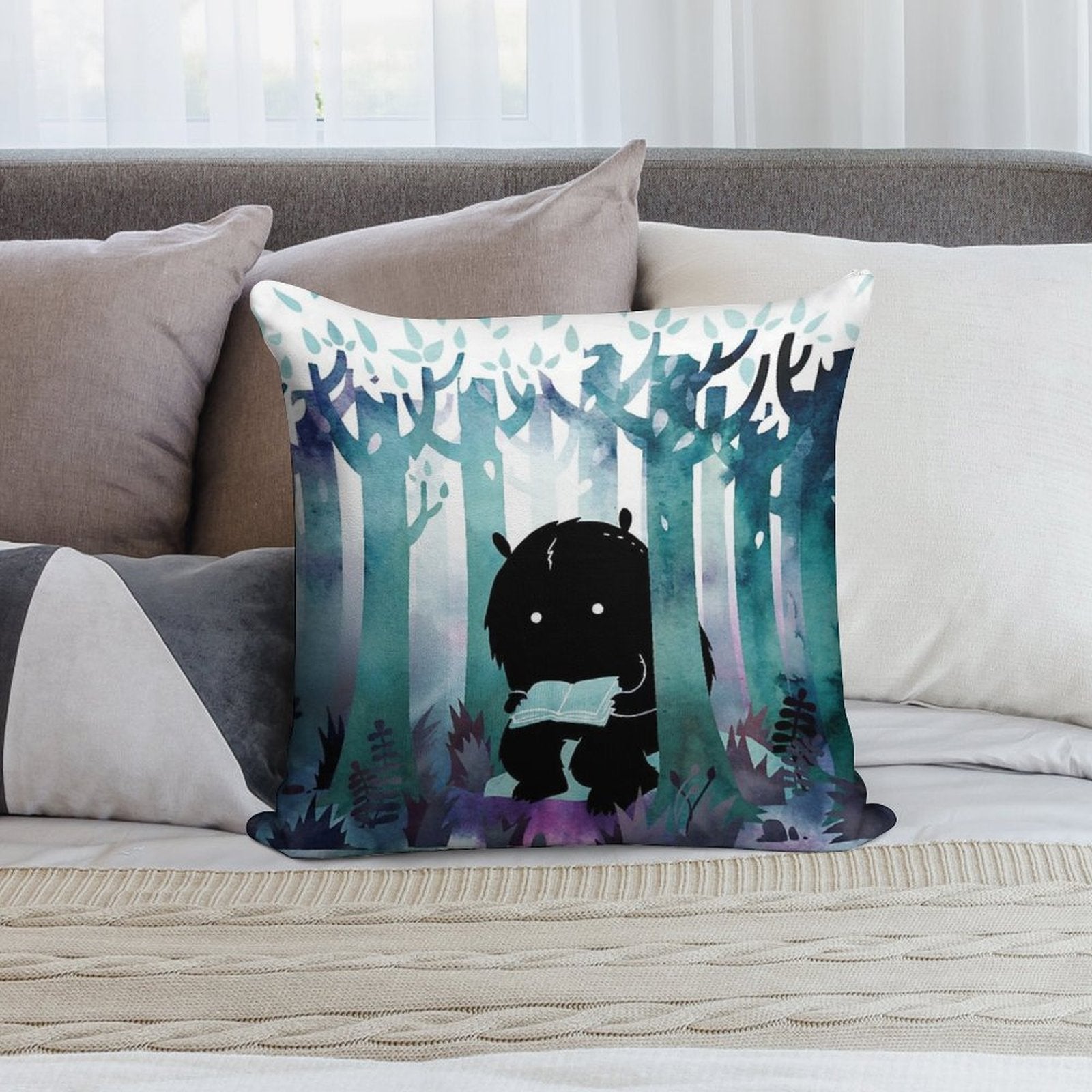 A Quiet Spot Soft High-Density Material Throw Pillow