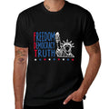 Freedom Democracy Truth Patriotic USA 4th July  Vintage-inspired T-Shirt
