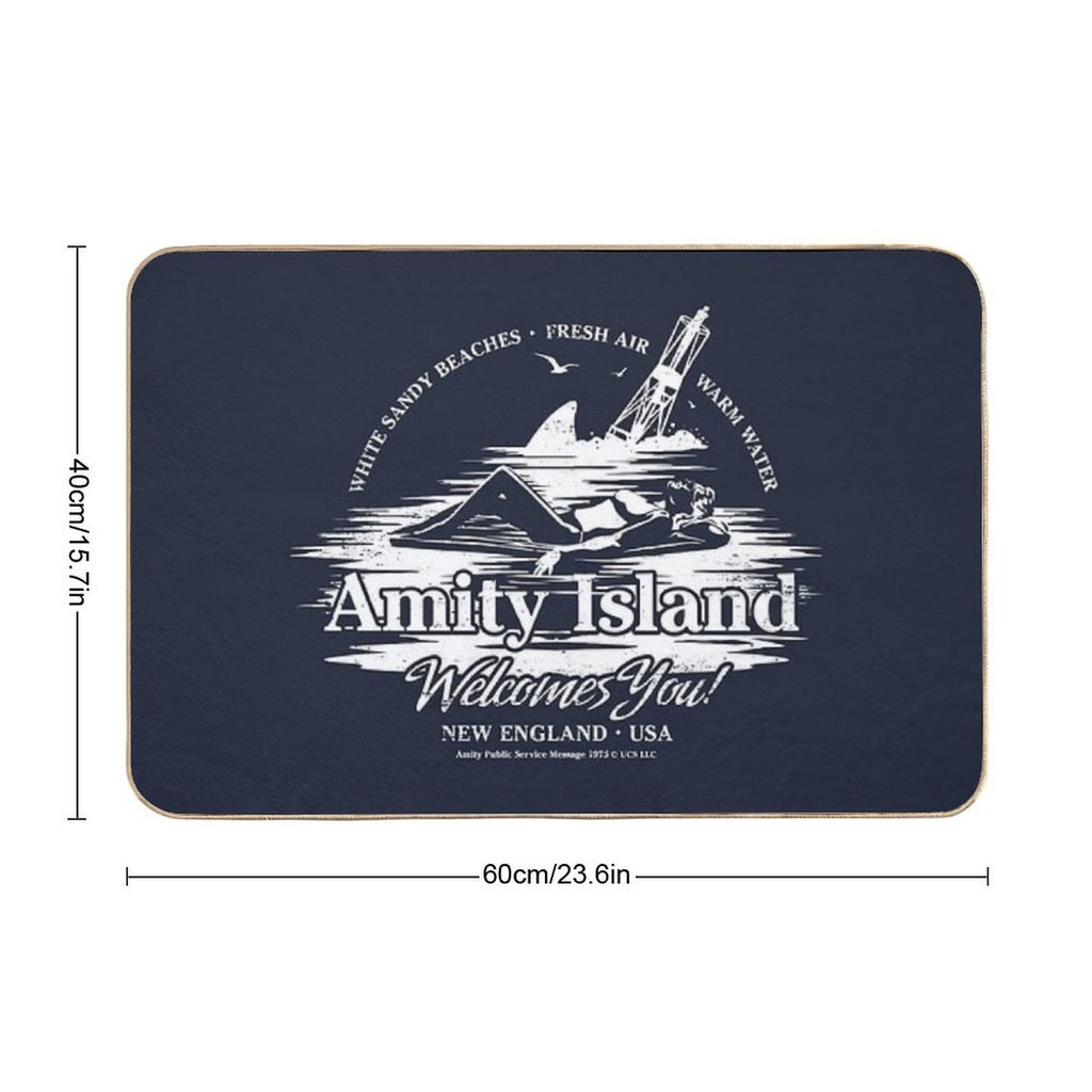 Amity Island  Easy Maintenance Bath Mat