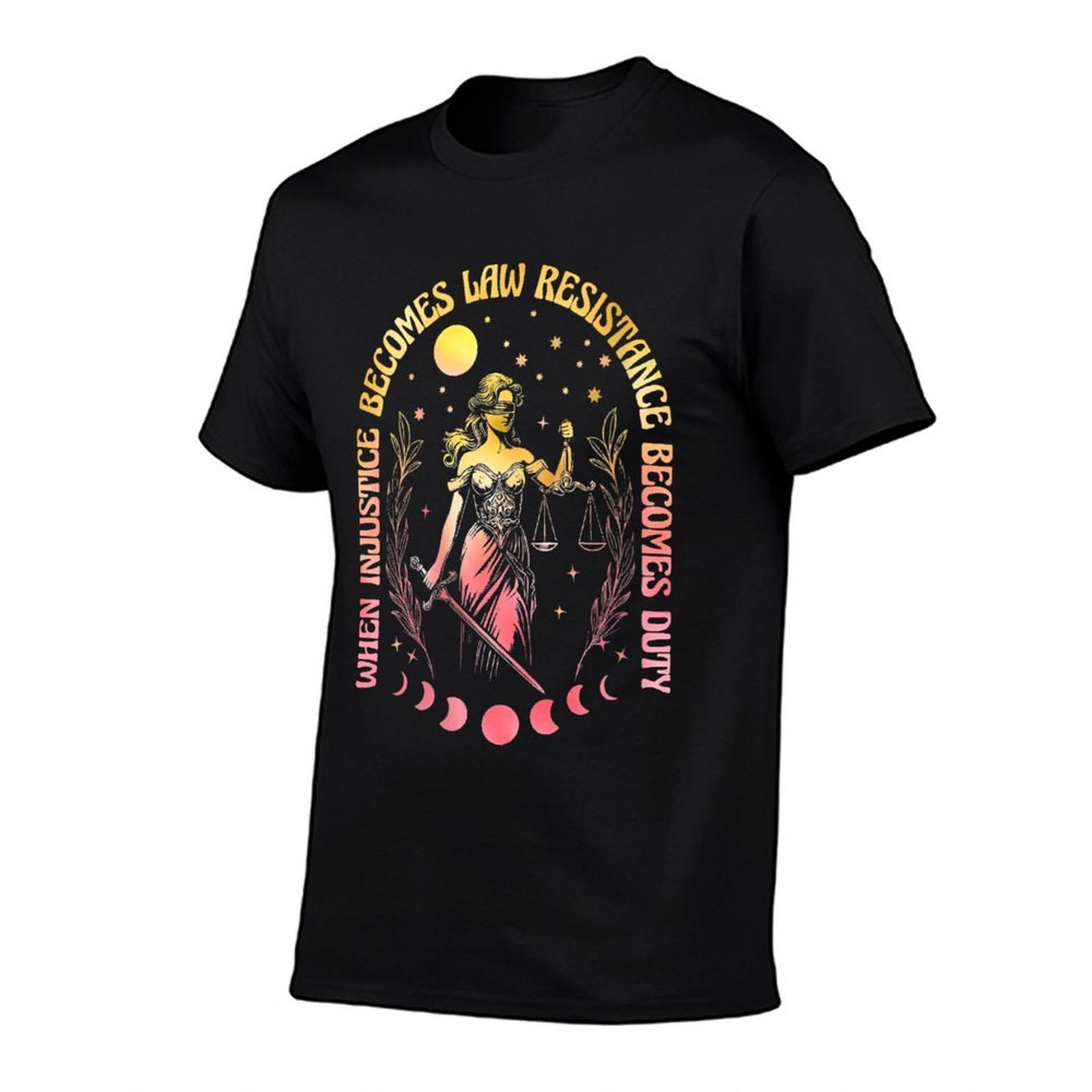 Womens When Injustice Becomes Law Resistance Becomes Duty RBG Quote Comfortable T-Shirt