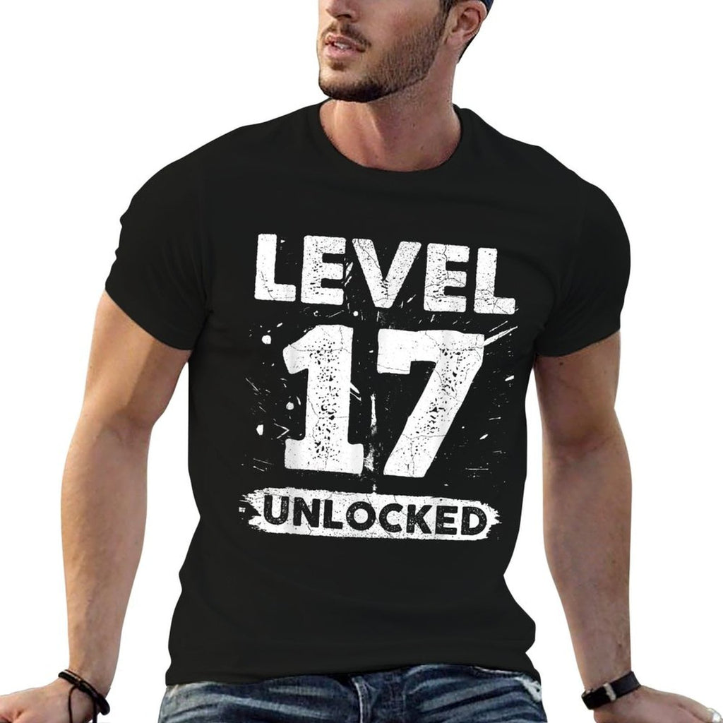 Level 17 Unlocked 17th Birthday  Eco-friendly Material T-Shirt