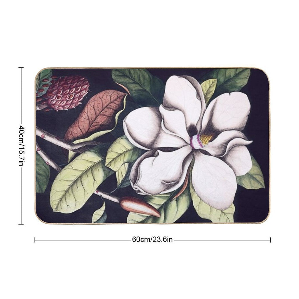 Magnolia Flower  Multi-Purpose Bath Mat