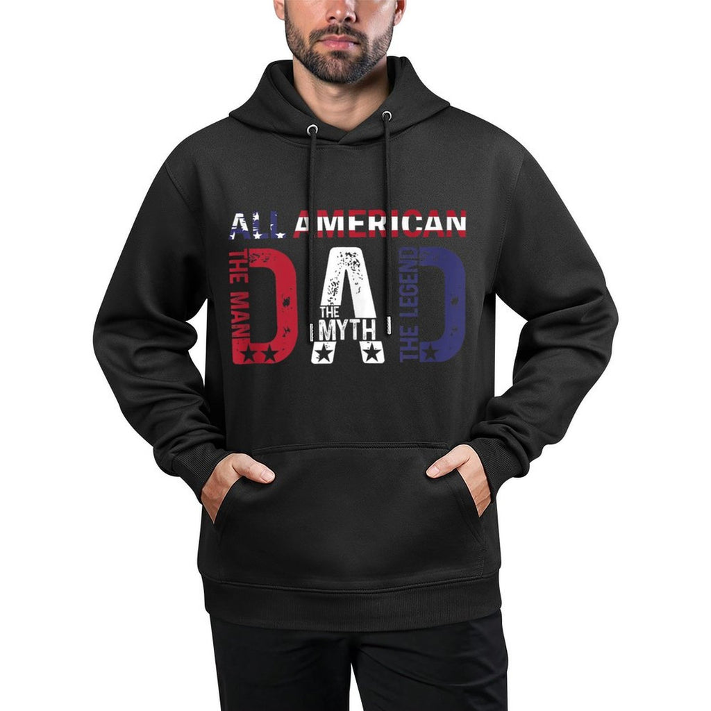 All American Dad The Man The Myth The Legend Relaxed Fit Hoodie