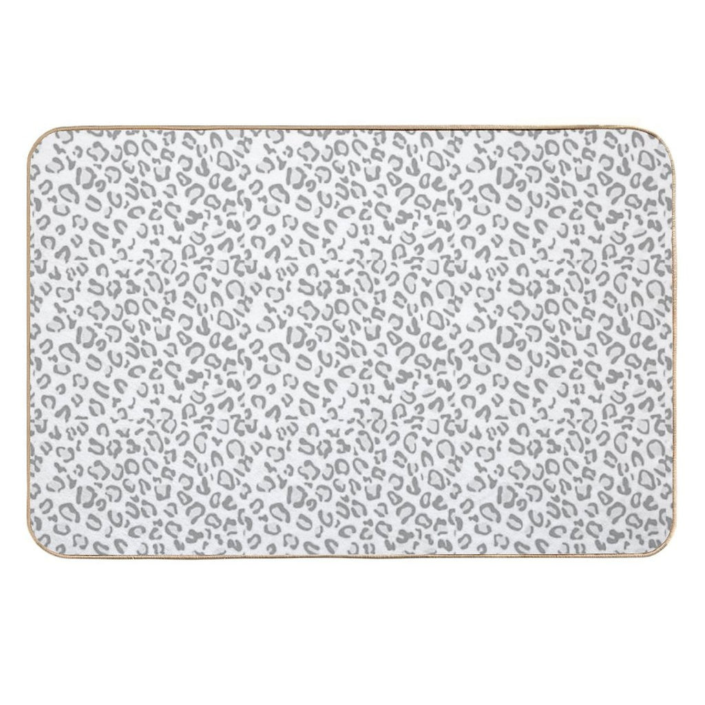 Gray Cheetah Print  Multi-Purpose Bath Mat