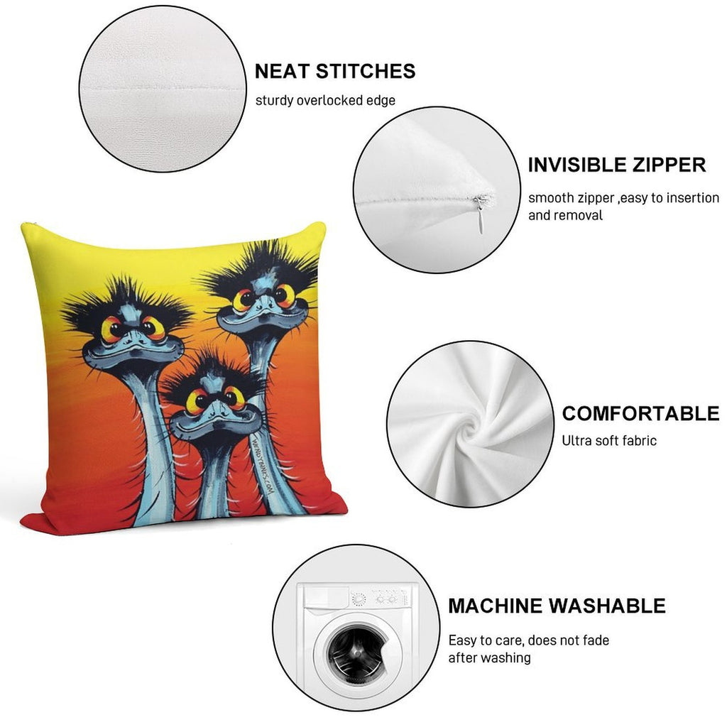 We Didn't Do It ! Soft Fade-Resistant Throw Pillow