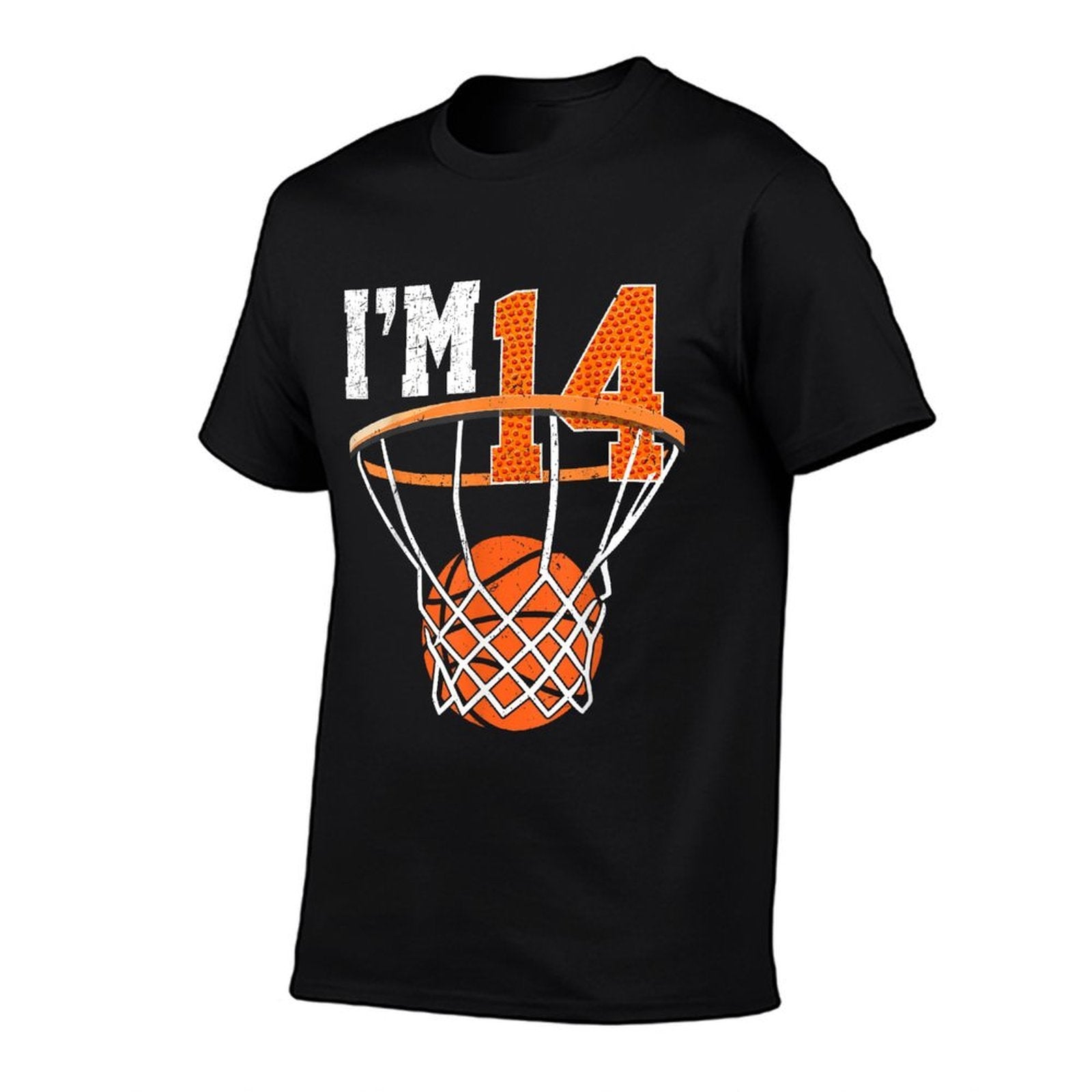 14th Birthday Boys Basketball 14 Year Old Birthday  Tagless Design T-Shirt