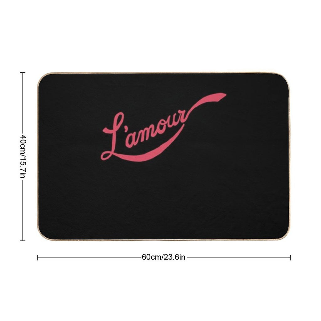 L'amour-Moulin-Rouge  Absorbent Bath Mat