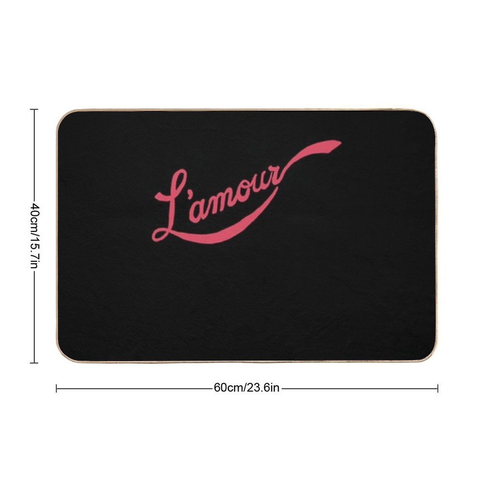 L'amour-Moulin-Rouge  Absorbent Bath Mat