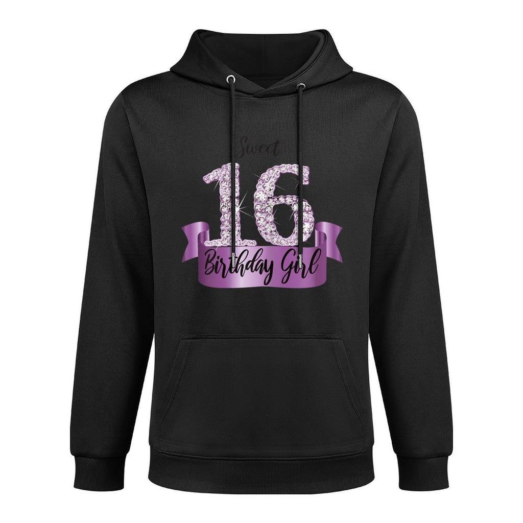 Cute Purple White Sweet 16 Style I 16th Birthday Outfit Pilling-Resistant Hoodie
