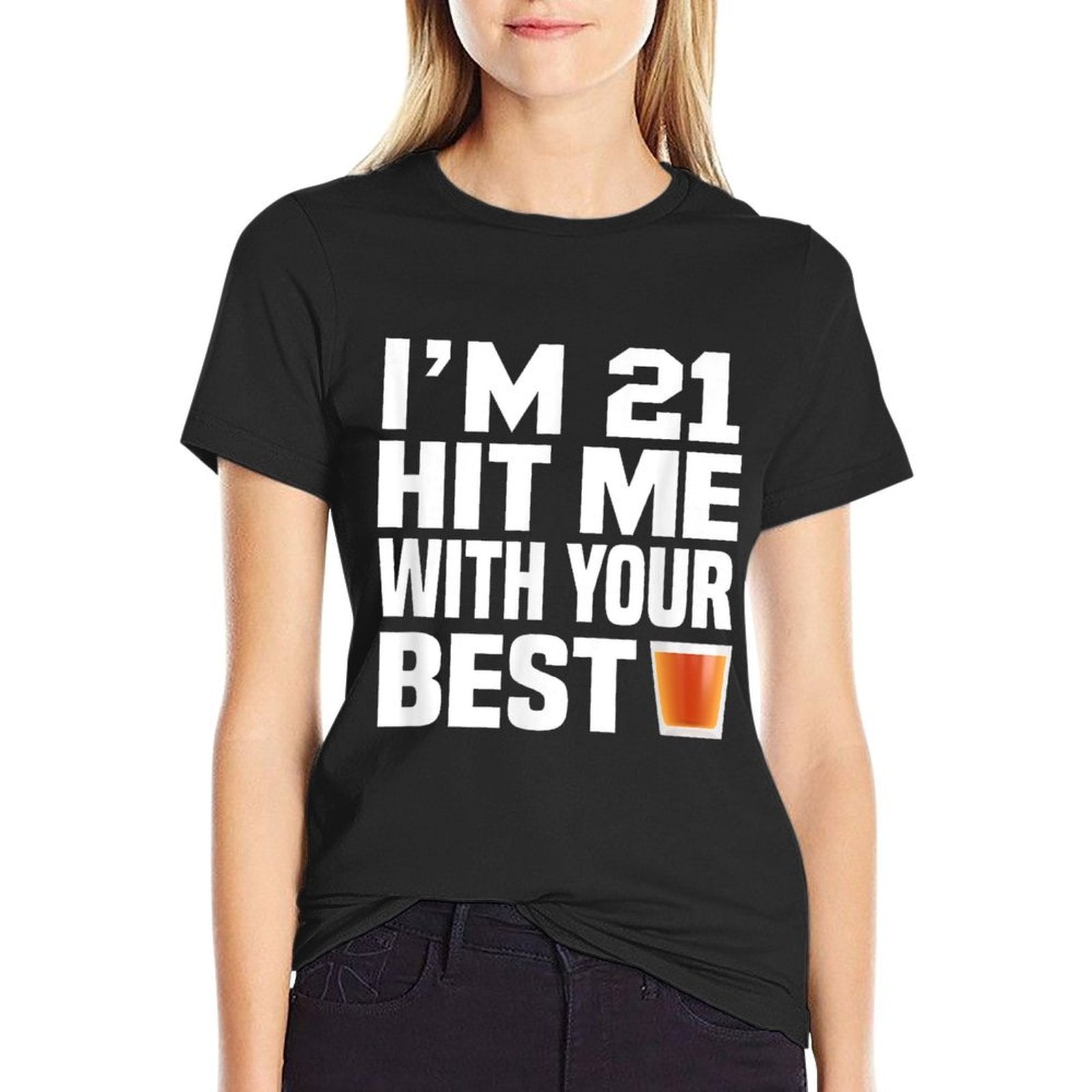 21st Birthday Tshirt Twenty One 21 Gift Idea Party Celebrate  Trendy Pattern T-Shirt