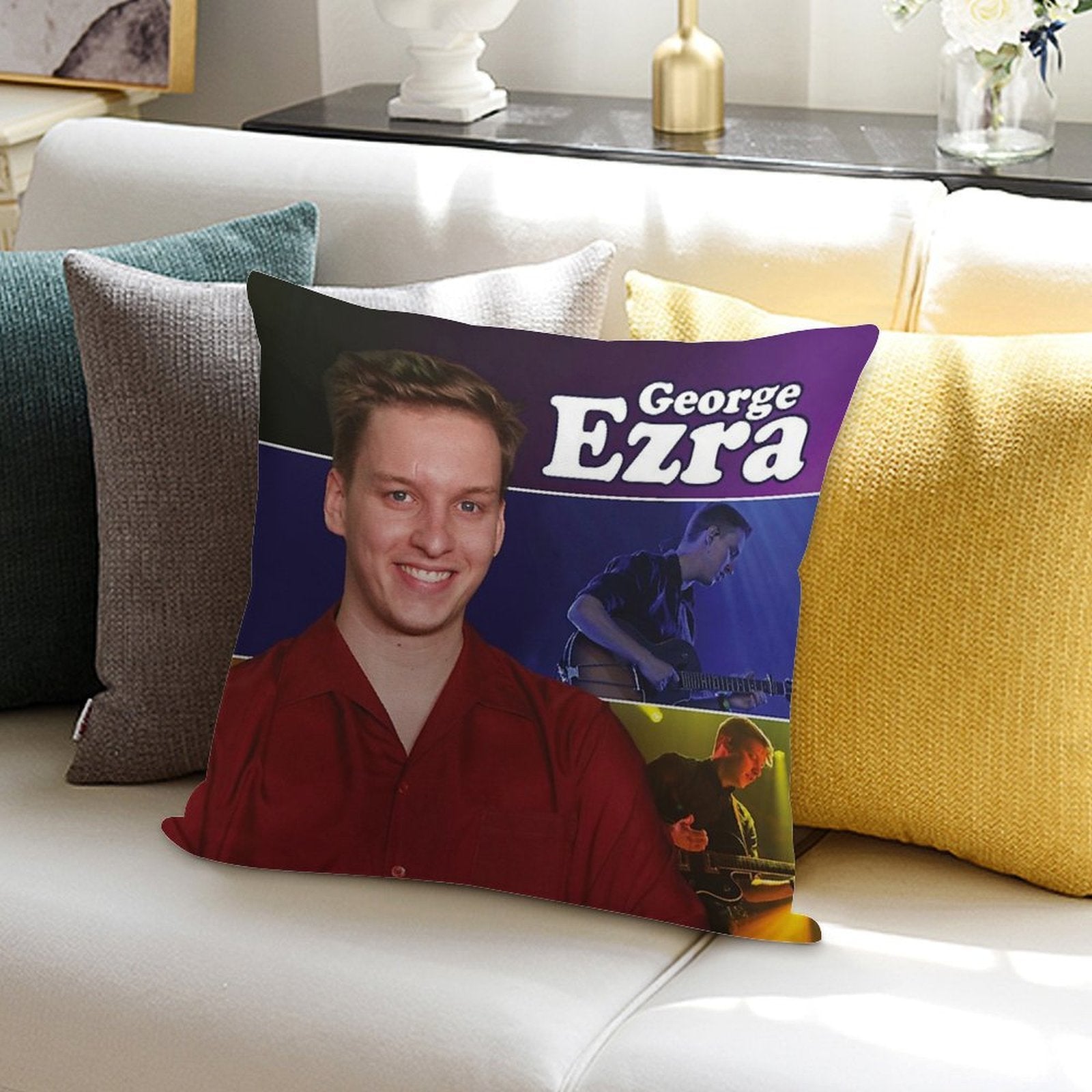 George Tour 2021 Ezra Concert Kokbisa Soft Home Decor Throw Pillow
