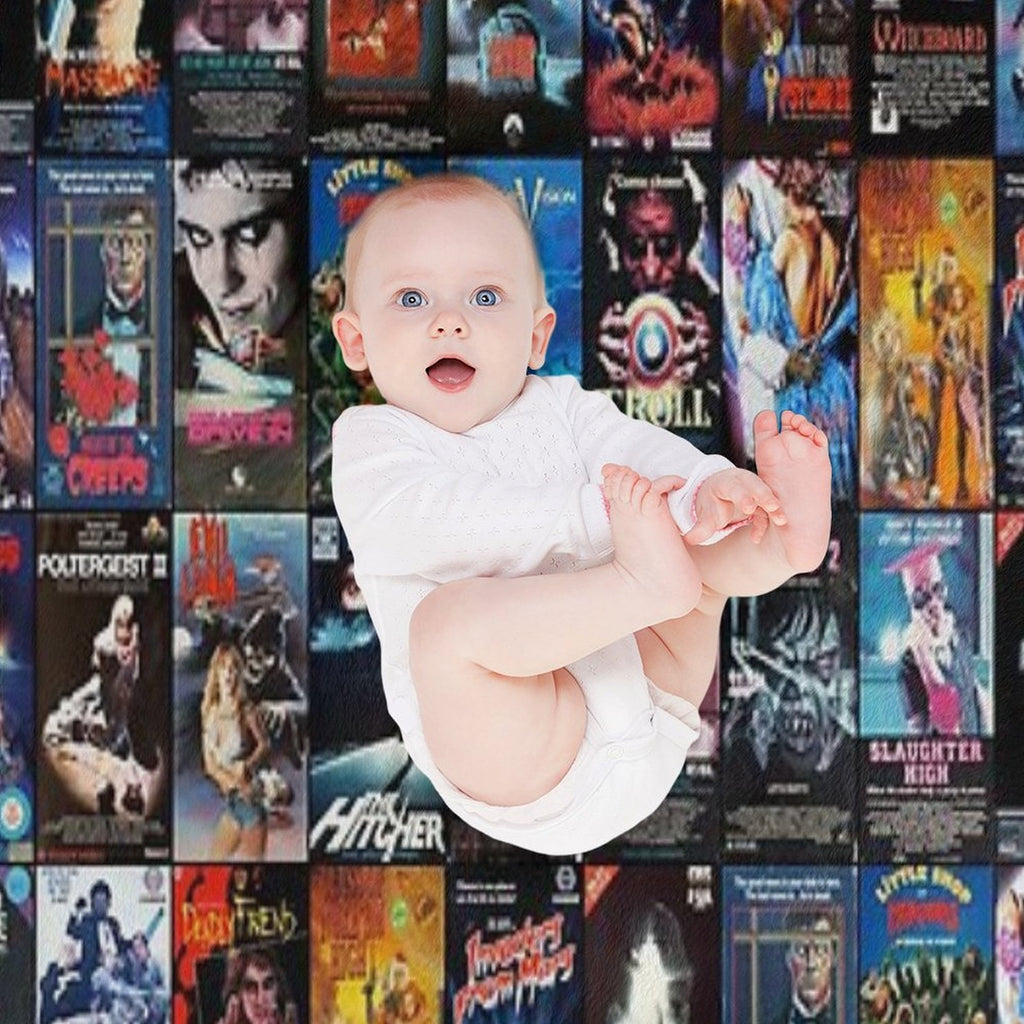 RETRO HORROR VHS ARTWORK - 1986 All-season Throw Blanket