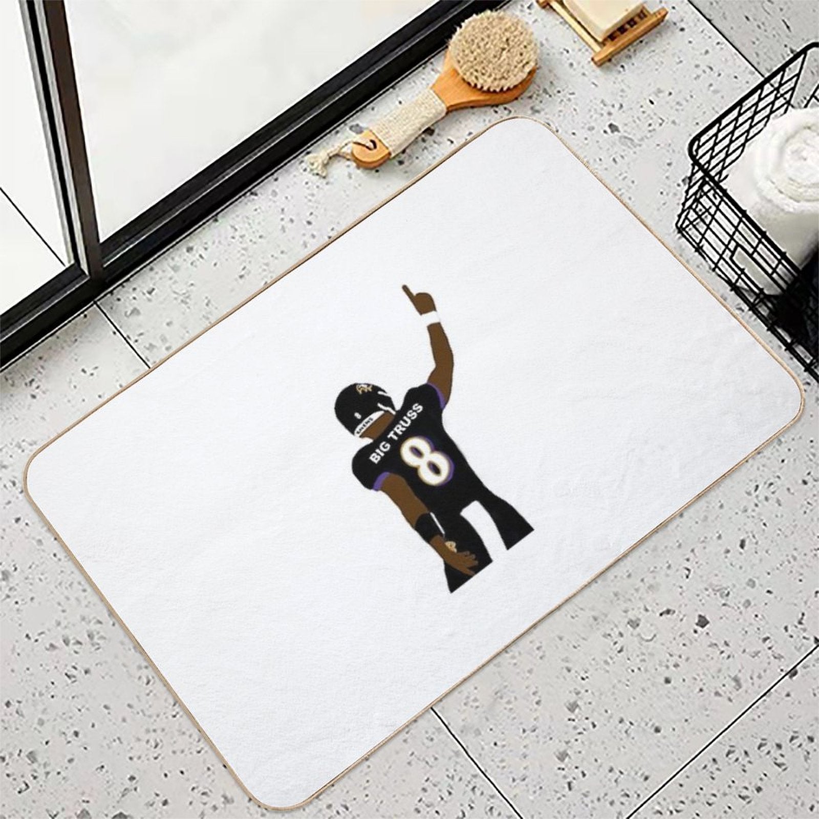 Lamar Jackson - Big Truss  High-Traffic Bath Mat