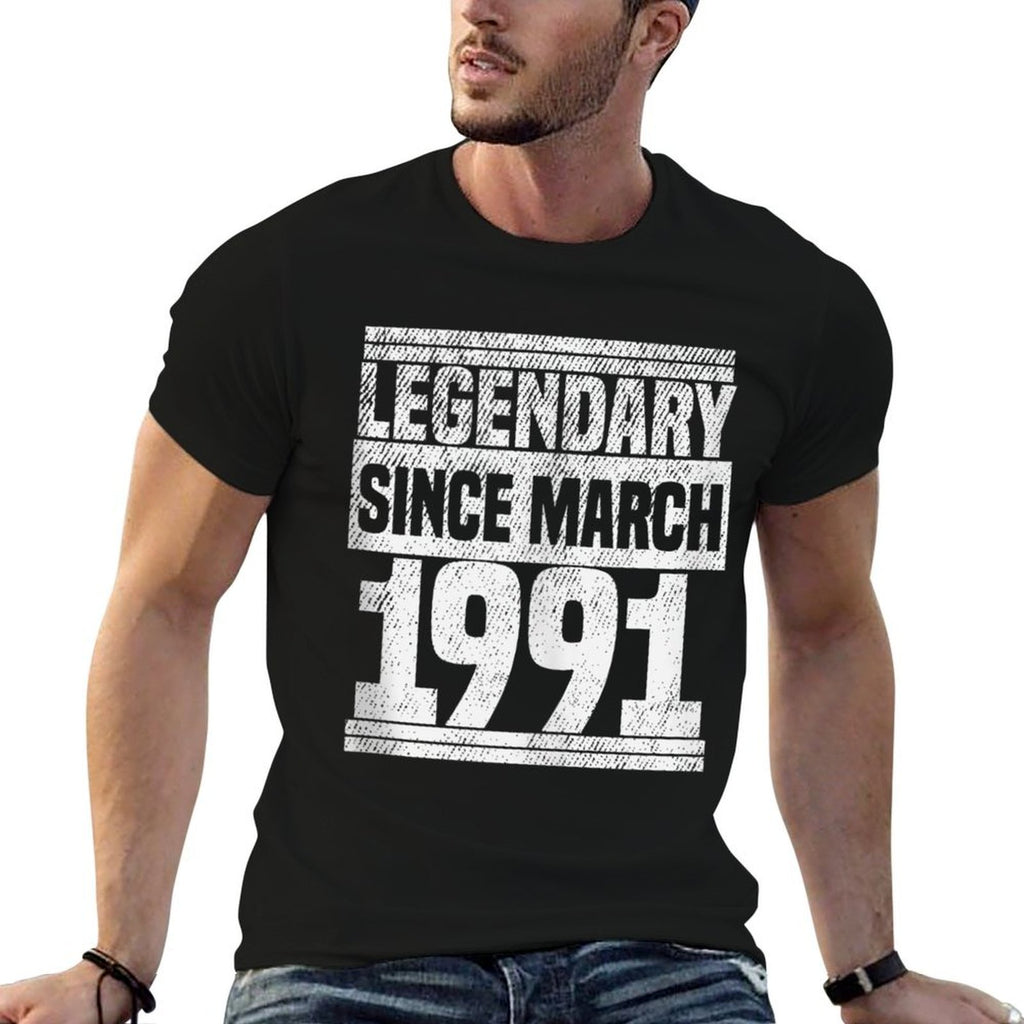 Legendary Since Bday March 1991 30th Birthday  Quick-drying T-Shirt