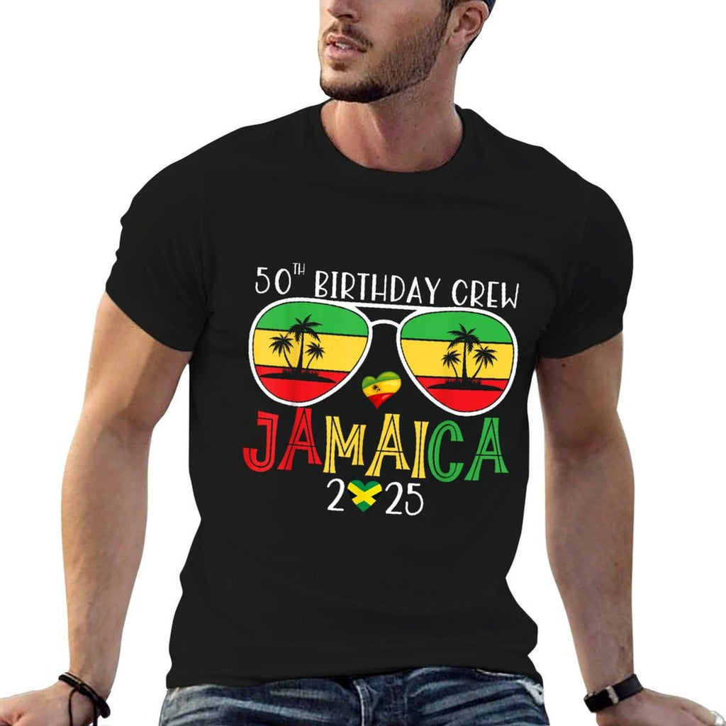 50th Birthday Crew Jamaica Trip 2025 50 Years Old Bday Party  Classic T-Shirt