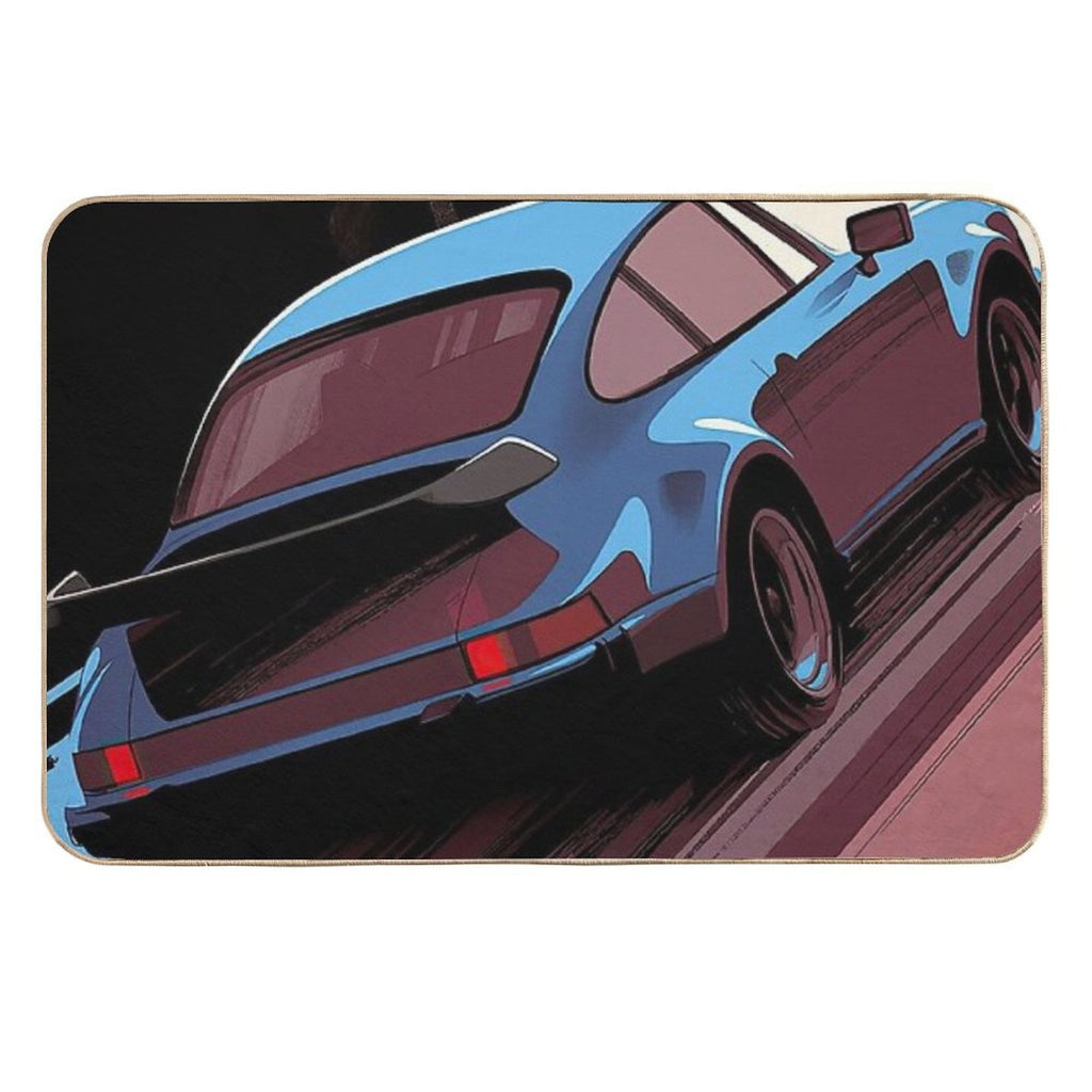 Porsche Art Print  Rapid-Drying Bath Mat