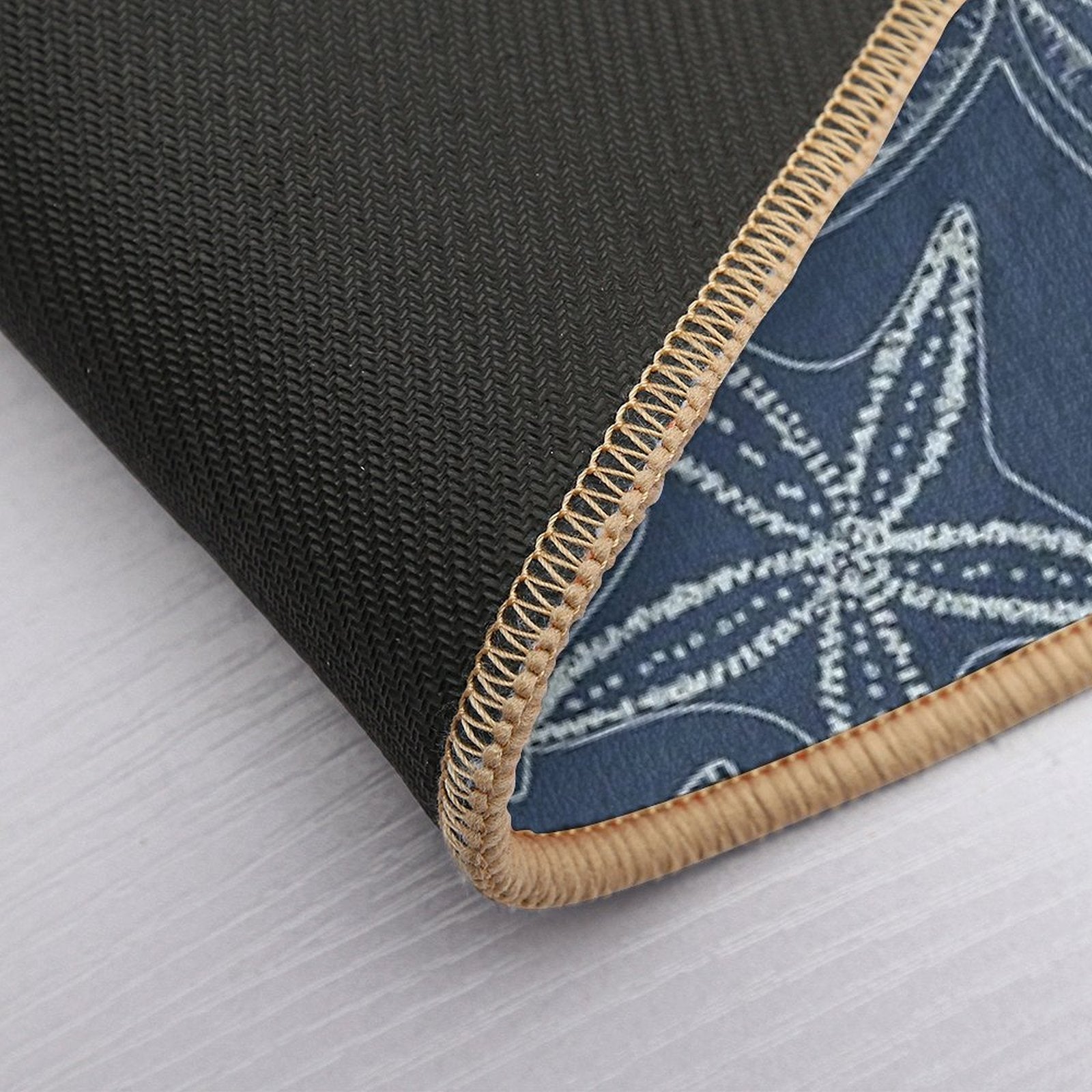 Starfish Pattern Dark Side  Versatile Bath Mat