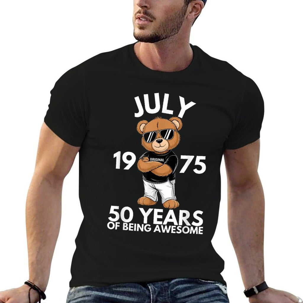July 50th Birthday Men Women 1975 Awesome  Versatile T-Shirt