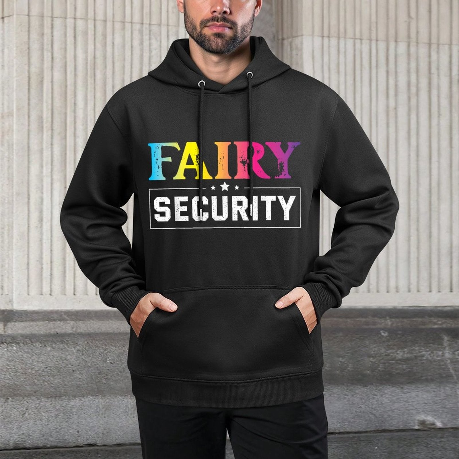 Fairy Security Birthday Party Funny Halloween Costume Moisture-Wicking Hoodie
