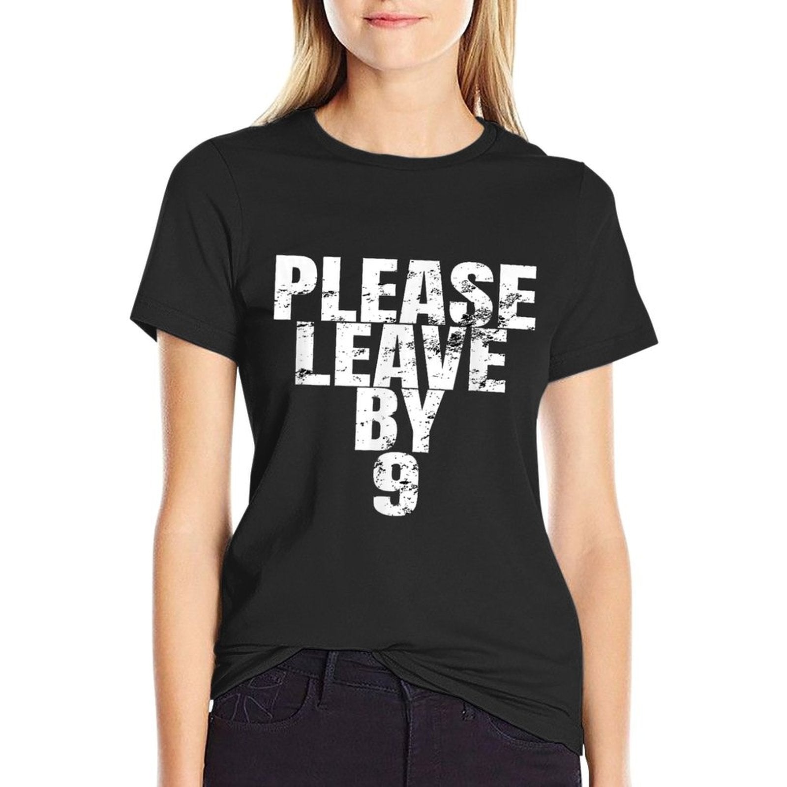 Please Leave By 9 Retro 1969 50th Birthday Gag T  Relaxed-fit T-Shirt
