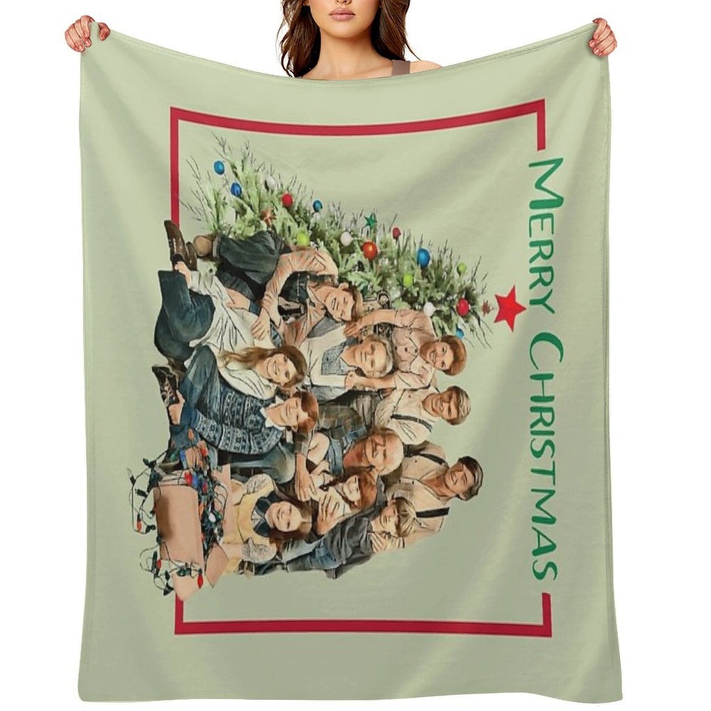 The Walton Family Christmas Easy Care Throw Blanket