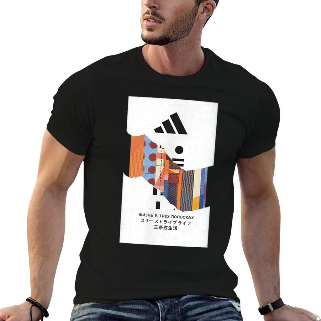 Adidas Badge of Sport Global Tear Graphic  Rolled Sleeves T-Shirt