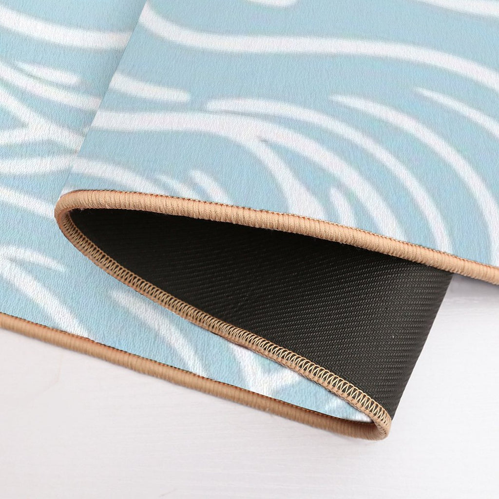 Cloudy Days Swirly Pattern  Long-Lasting Bath Mat