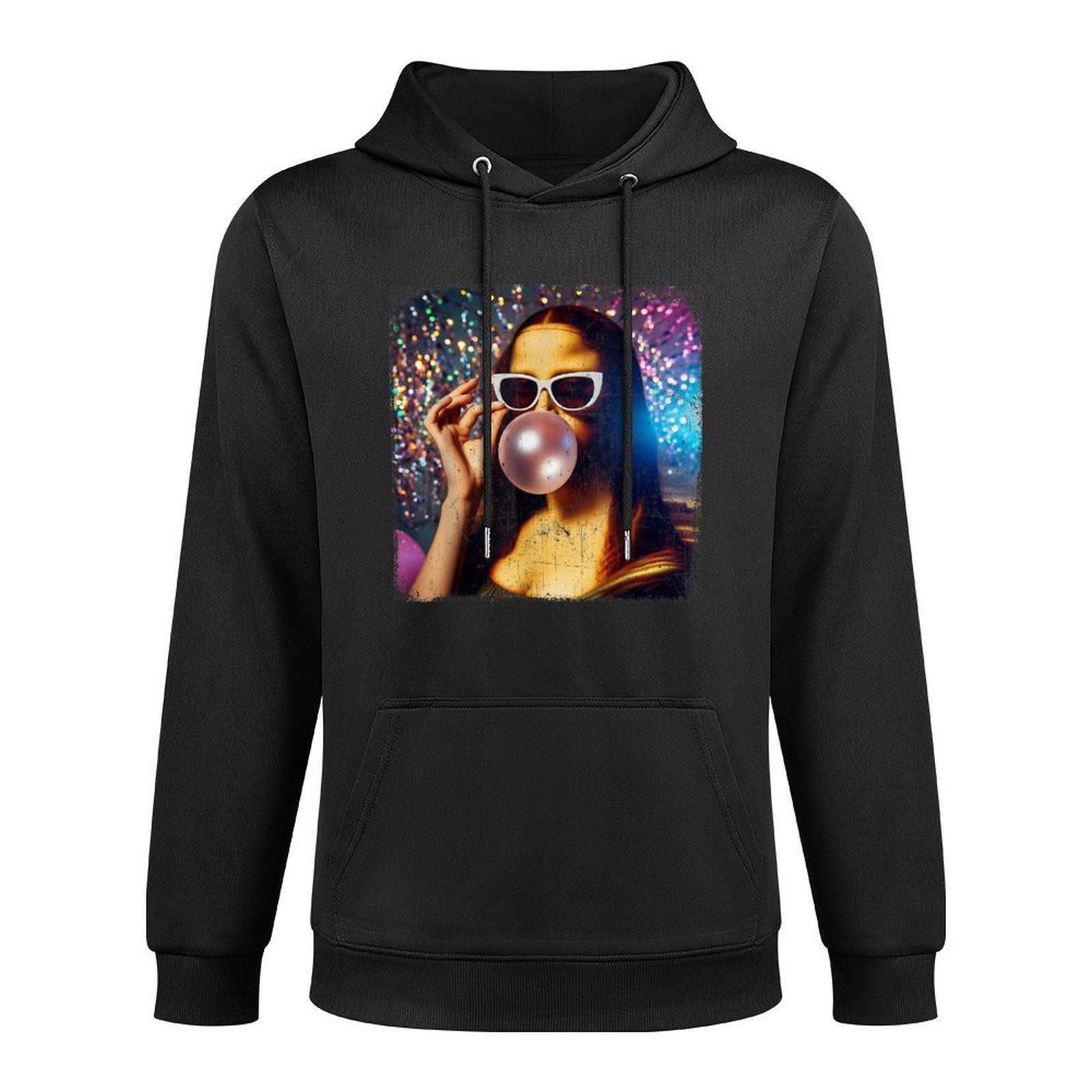 Funny Mona Lisa Bubblegum Gum Leonardo Da Vinci Customizable Surface Hoodie