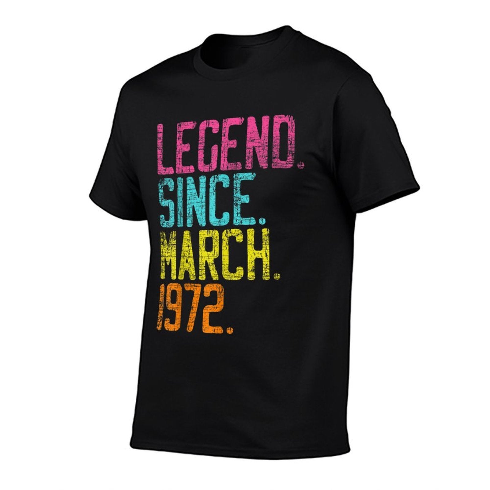 50th Birthday Gifts - Legend Since March 1972  Trendy Pattern T-Shirt