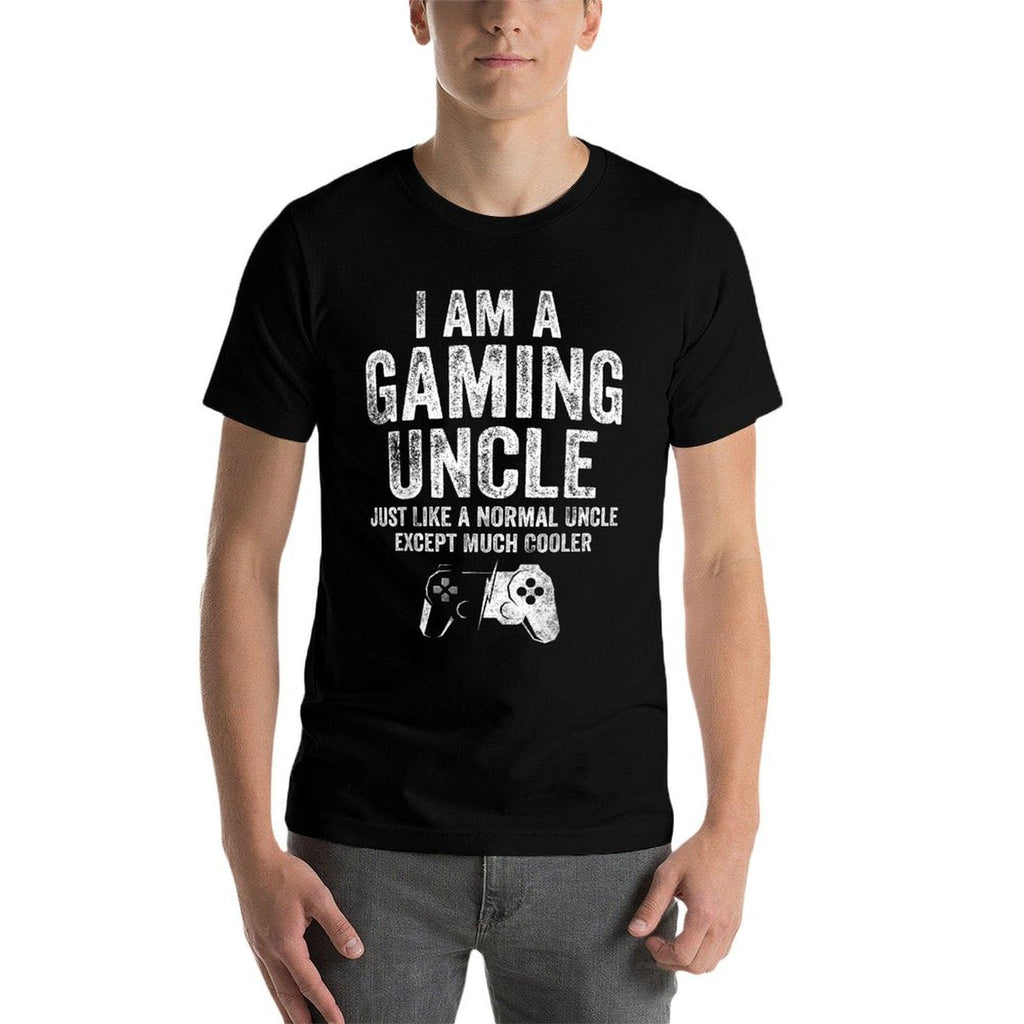 I Am A Gaming Uncle Funny Video Gamer Gift Video Game Lover  Trendy Pattern T-Shirt