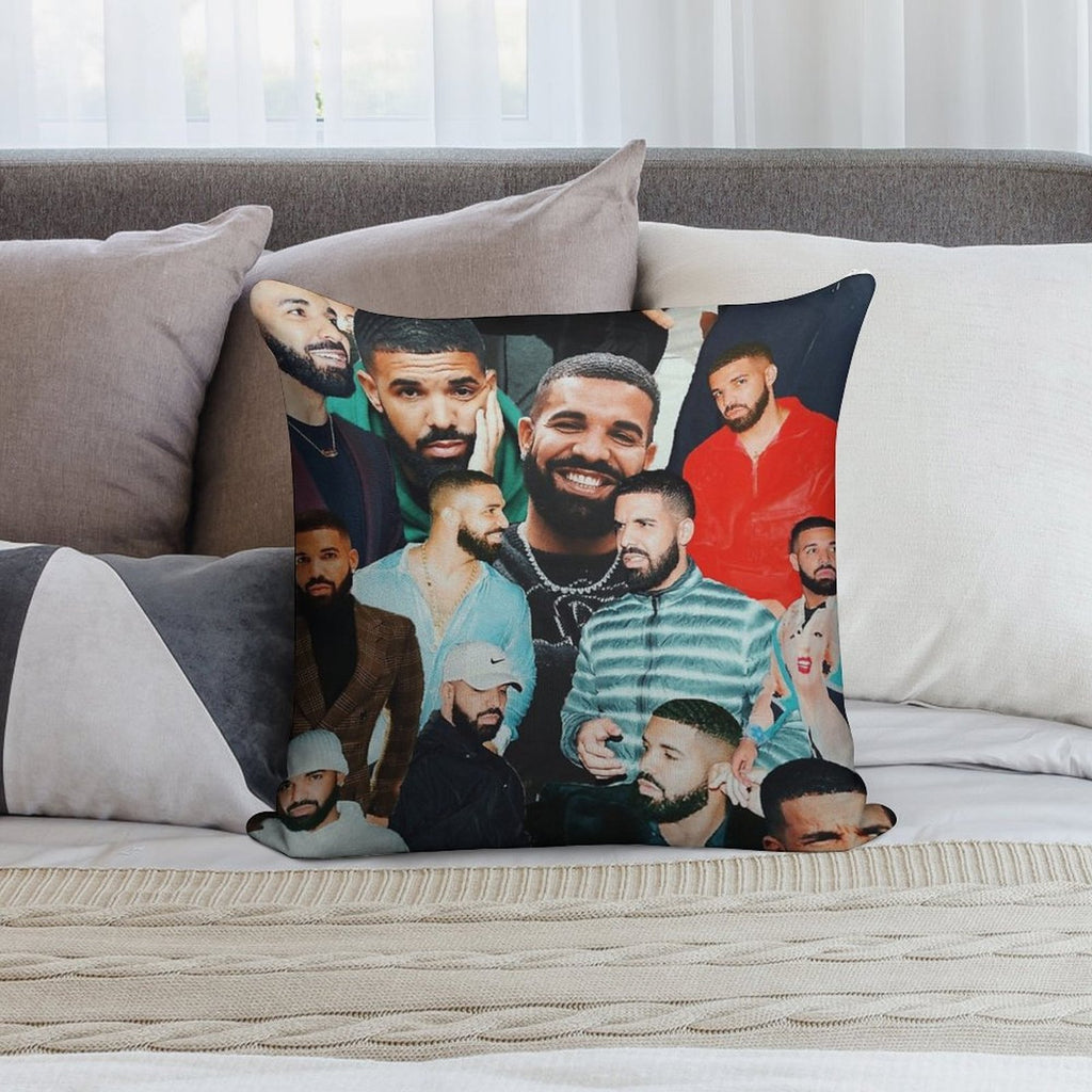Drake Collage Soft Style Accent Throw Pillow