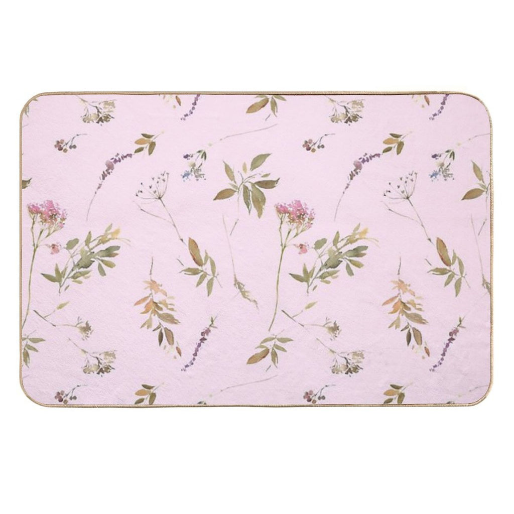 Letter R Field Flowers  Versatile Bath Mat