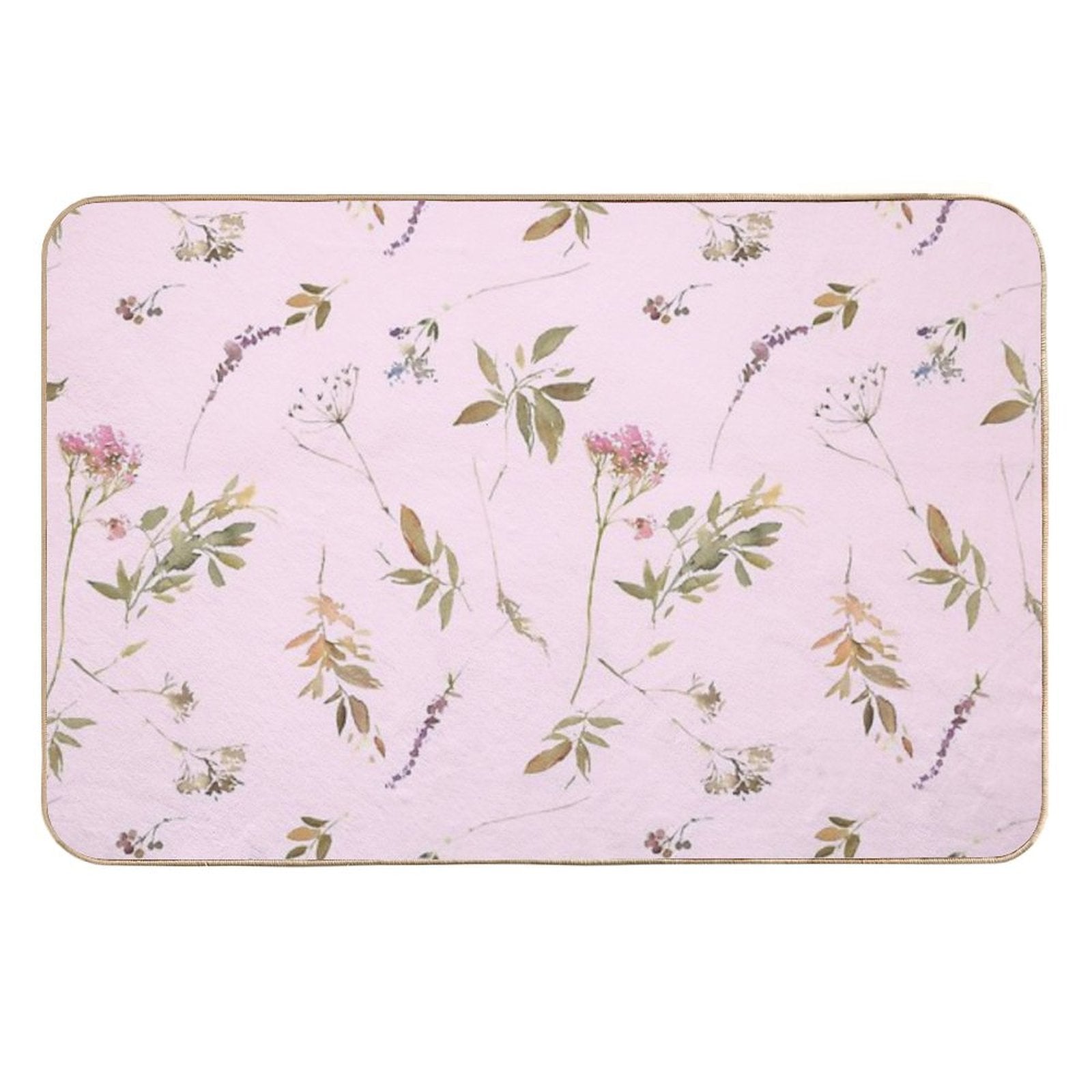 Letter R Field Flowers  Versatile Bath Mat
