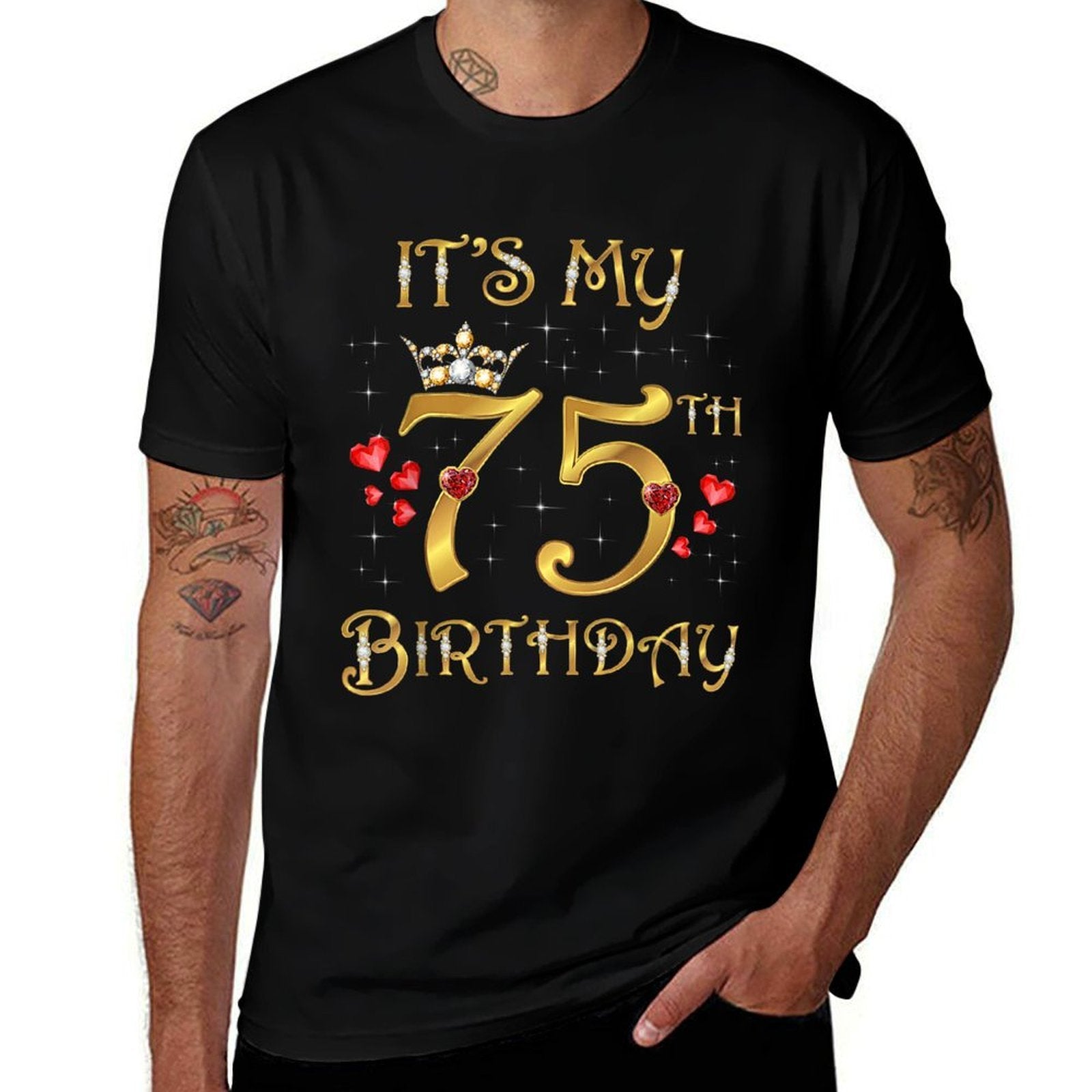 It's My 75th Birthday 75 Years Old 75th Birthday Queen  Stretchy T-Shirt