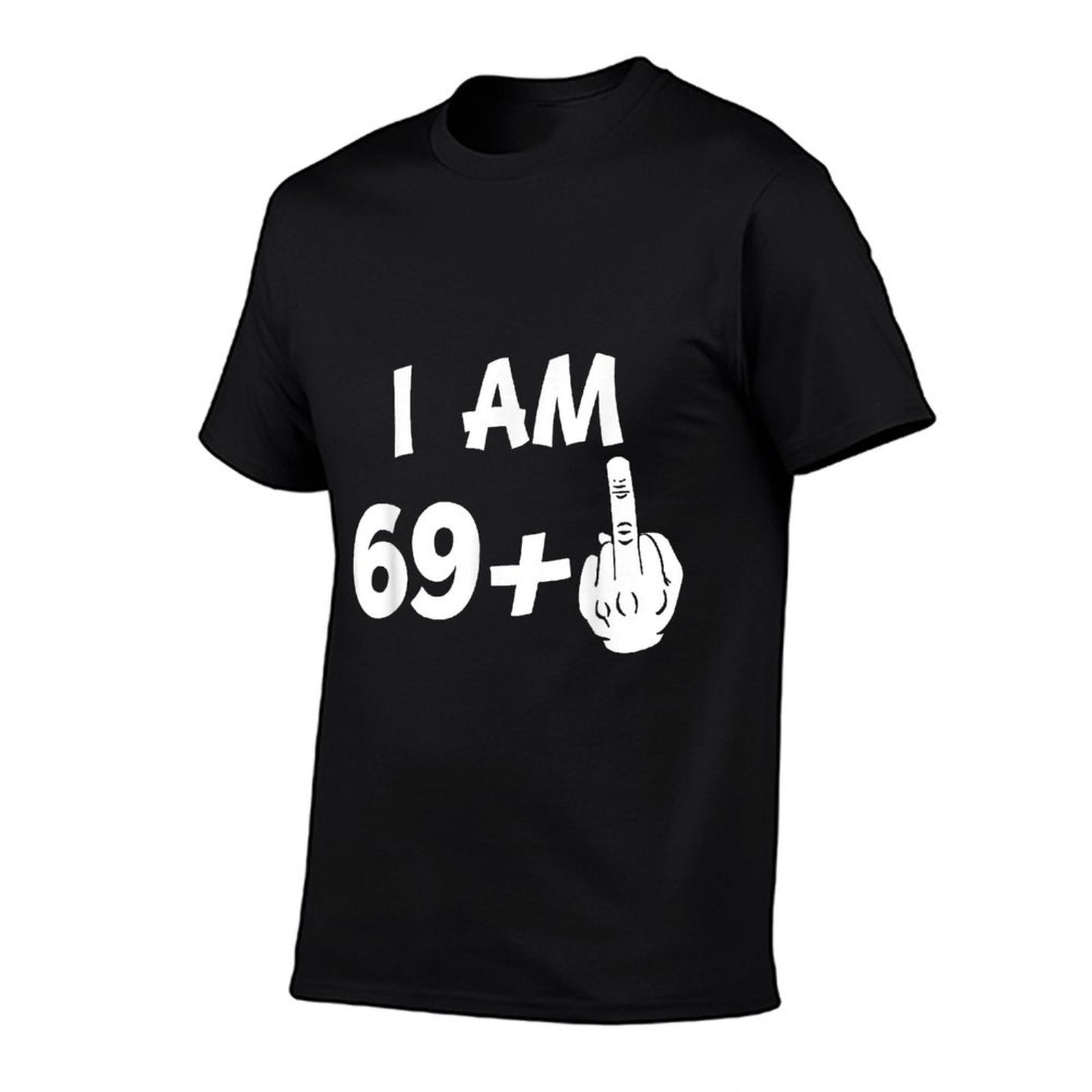 I Am 69 Plus Middle Finger Funny 70th Birthday  Polyester Blend T-Shirt