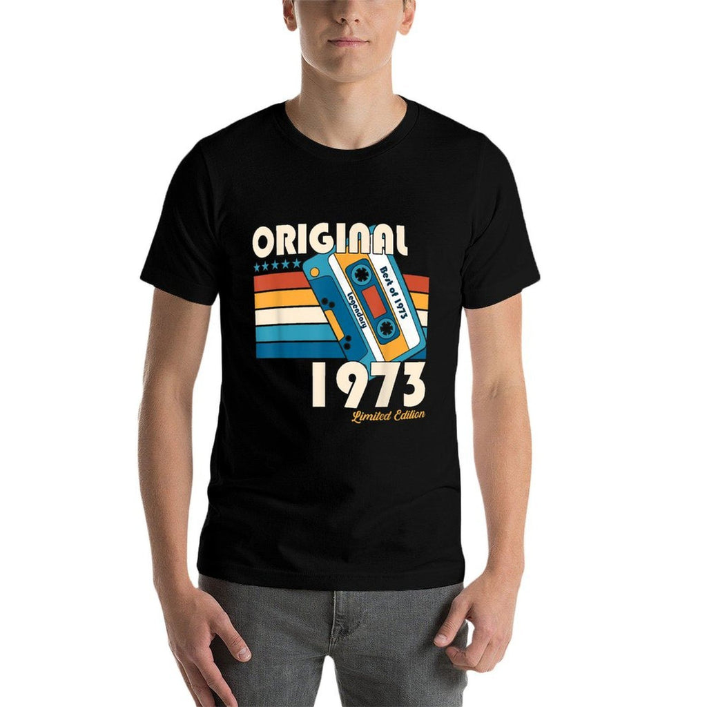 Best of Vintage 1973 50th Birthday Gifts Man Cassette  Durable T-Shirt
