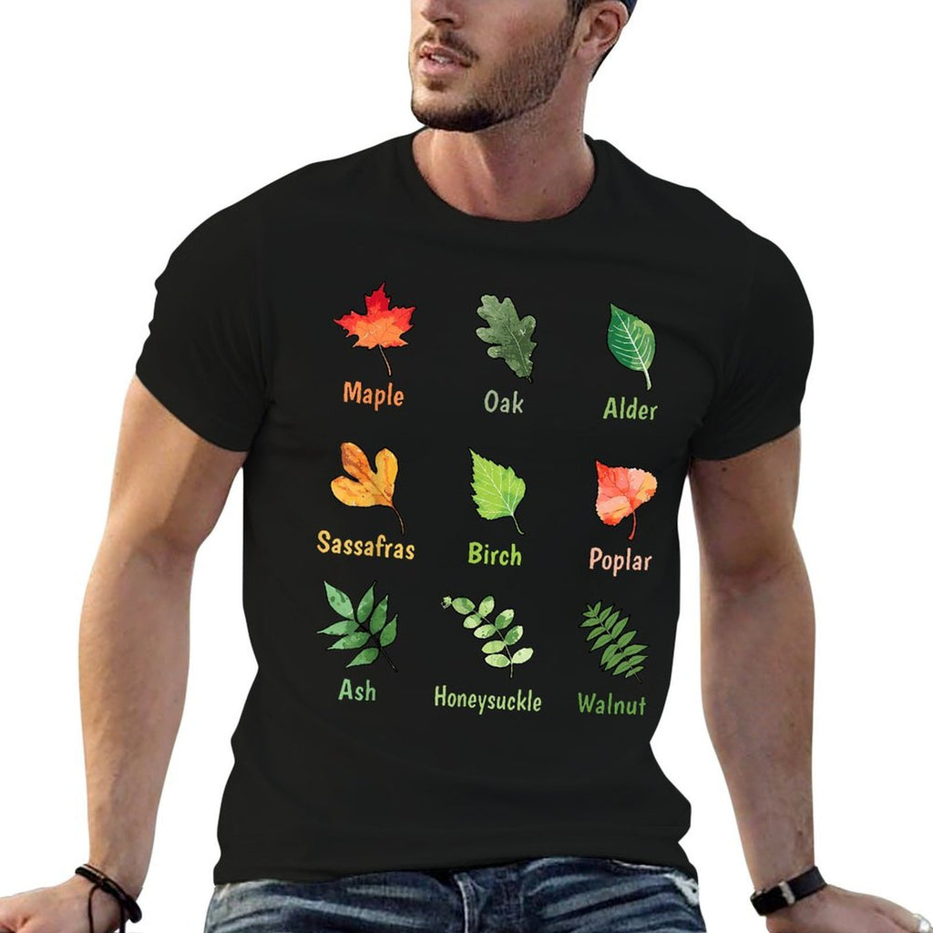 Oak Leaf Fall Leaves Autumn Garden Teacher  Tagless Design T-Shirt