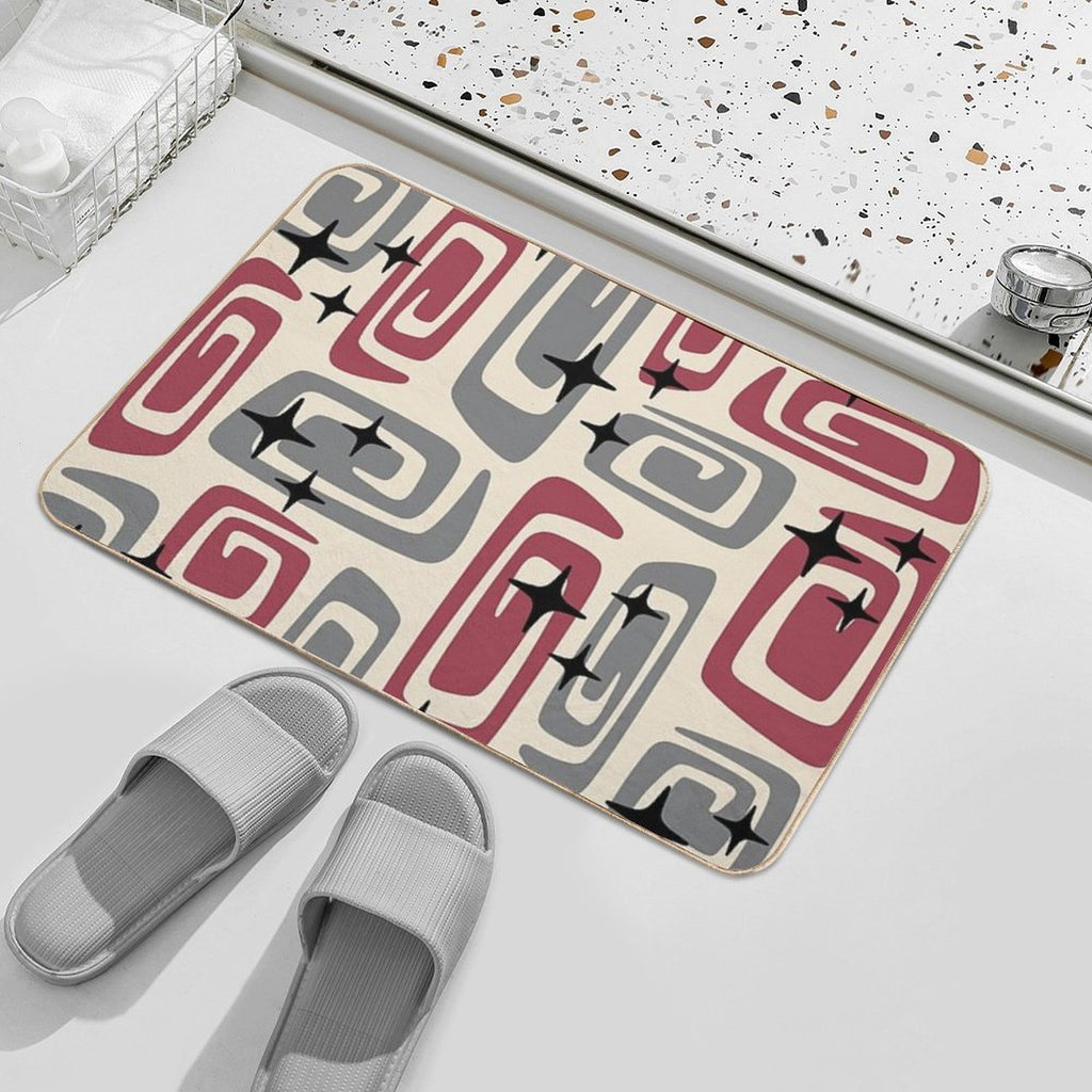 Retro Mid Century Modern Abstract 549  Stain-Proof Bath Mat