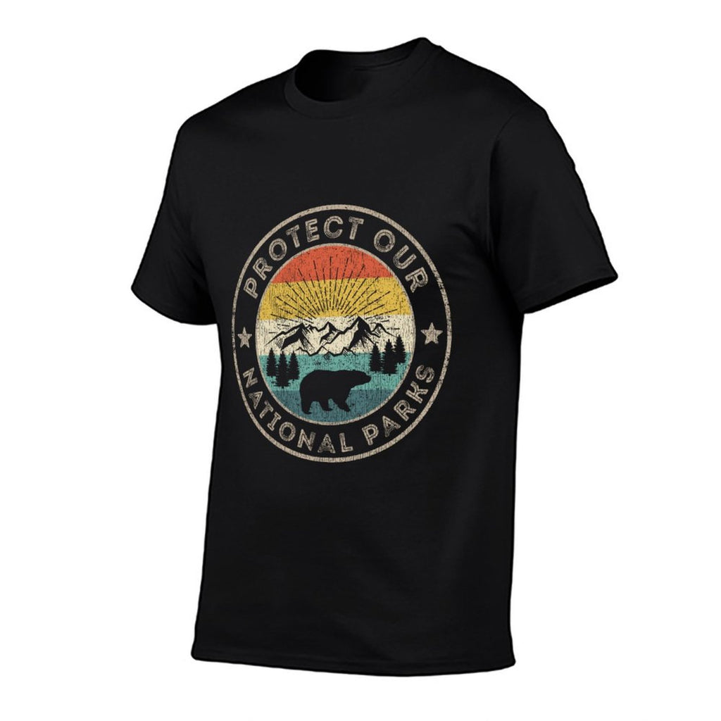 Protect Our National Parks Retro Hiking Comfortable T-Shirt