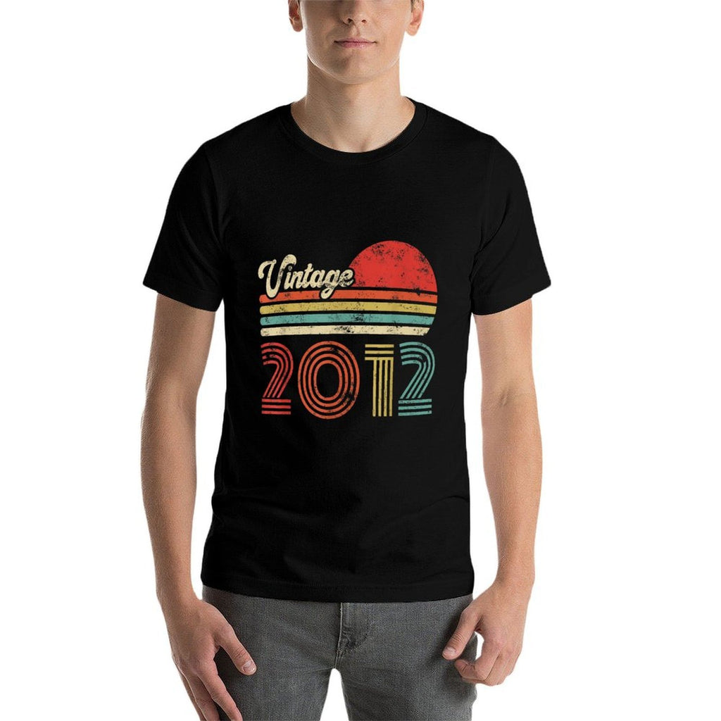 13 Year Old Birthday Vintage 2012 13th Birthday  Heathered Texture T-Shirt