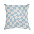 Check II - Baby Blue Twist Soft Warmth Comfort Throw Pillow